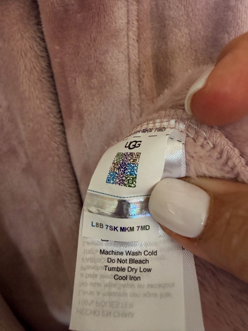 UGG Rose Pink Mauve Marlow Ultra Plush Soft Cozycore Loose Fit Robe Size SMALL - Picture 6 of 10